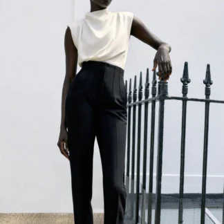 ZARA HIGH-WAIST TROUSERS