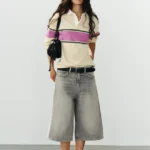 ZARA TRF BAGGY DENIM JORTS