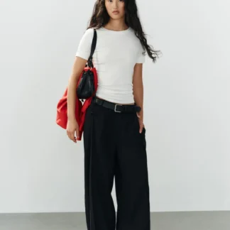 ZARA FLOWING PLEATED TROUSERS