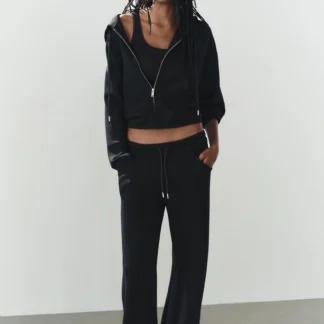 ZARA INTERLOCK HOODIE