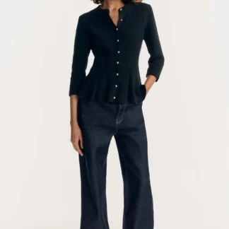 ZARA PEPLUM KNIT CARDIGAN