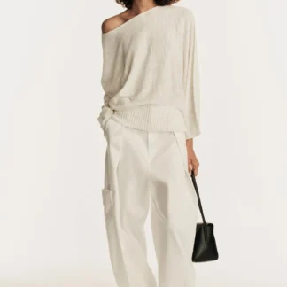 ZARA KNIT JUMPER WITH VOLUMINOUS SLEEVES