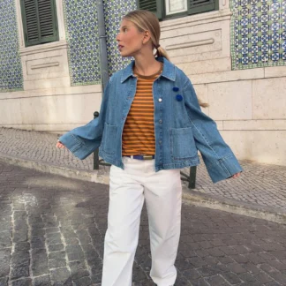 ZARA Z1975 CROPPED DENIM JACKET