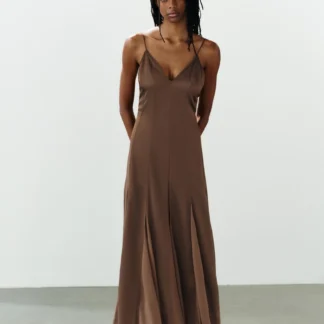 ZARA CONTRAST CAMISOLE DRESS