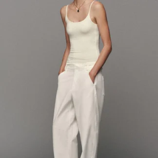 ZARA POLYAMIDE THIN STRAP T-SHIRT