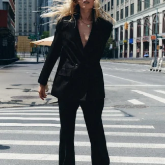 ZARA OVERSIZED DOUBLE-BREASTED BLAZER