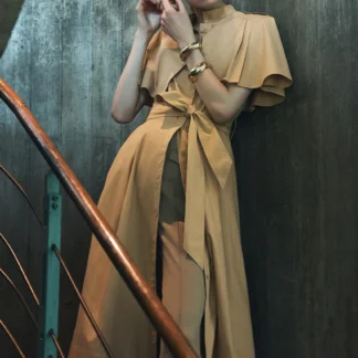 ZARA ZW COLLECTION CAPE SHIRT DRESS