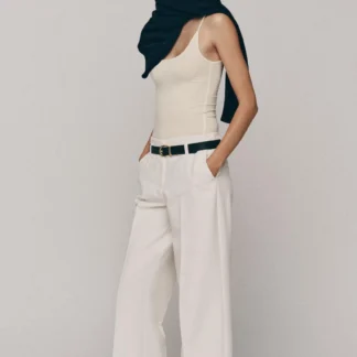 ZARA TURN-UP HEM TROUSERS WITH BELT