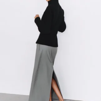 ZARA MIDI SKIRT WITH BELT LOOPS
