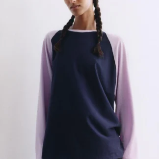 ZARA CONTRAST RAGLAN T-SHIRT