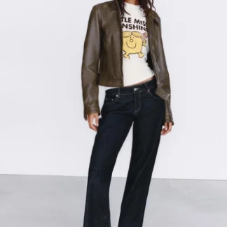 ZARA TRF LOW-RISE WIDE-LEG JEANS