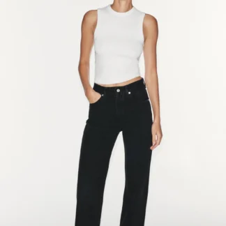 ZARA TRF HIGH-WAIST WIDE-LEG JEANS