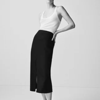 ZARA MIDI SKIRT WITH SLIT