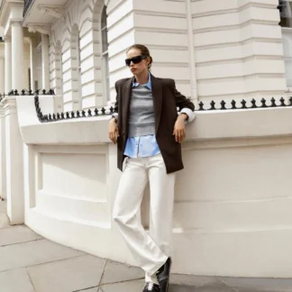 ZARA OVERSIZED DOUBLE-BREASTED BLAZER