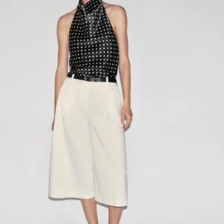ZARA SATIN HALTER TOP