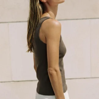 ZARA POLYAMIDE WIDE STRAP T-SHIRT
