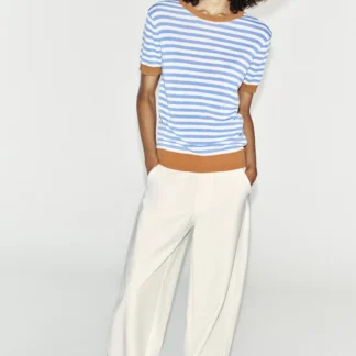 ZARA STRIPED KNIT TOP