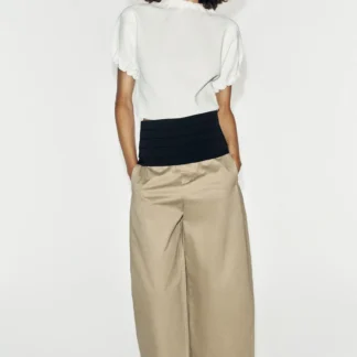 ZARA GATHERED KNIT TOP
