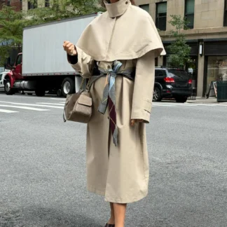 ZARA ZW COLLECTION CAPE TRENCH COAT
