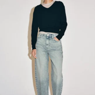 ZARA ZW COLLECTION HIGH-WAIST TAPERED JEANS