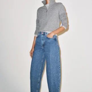 ZARA ZW COLLECTION HIGH-WAIST TAPERED JEANS