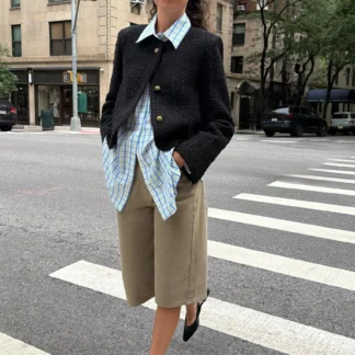 ZARA ZW COLLECTION JACKET WITH EMBOSSED BUTTONS