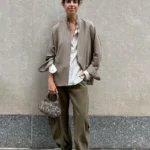 ZARA ZW COLLECTION CARGO BARREL TROUSERS
