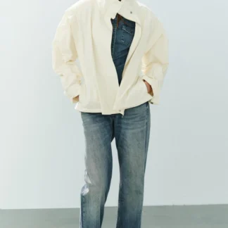 ZARA HIGH COLLAR BELTED BLAZER