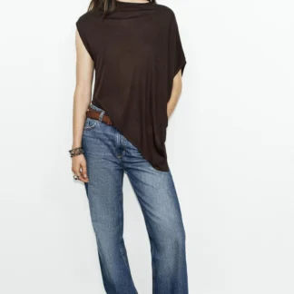 ZARA ASYMMETRIC KNIT TOP