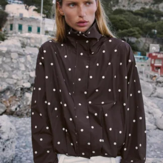 ZARA POLKA DOT BOMBER JACKET