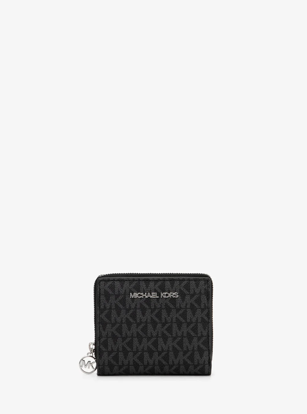 Michael Kors JET SET TRAVEL ビルフォールド ジップアラウンド チャーム ウォレット ミディアム - MKシグネチャー