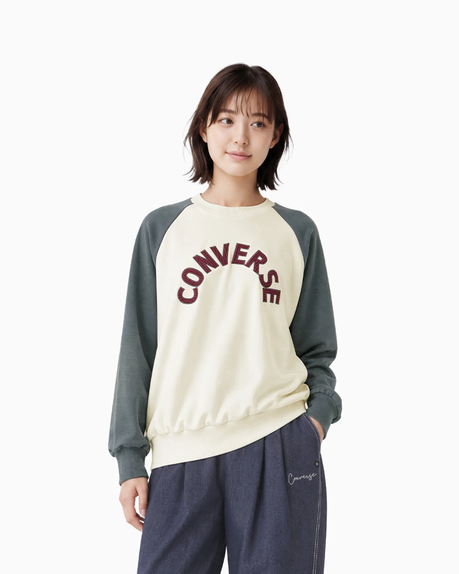 Converse CV CORDUROY LOGO CREW TOP L - Image 4