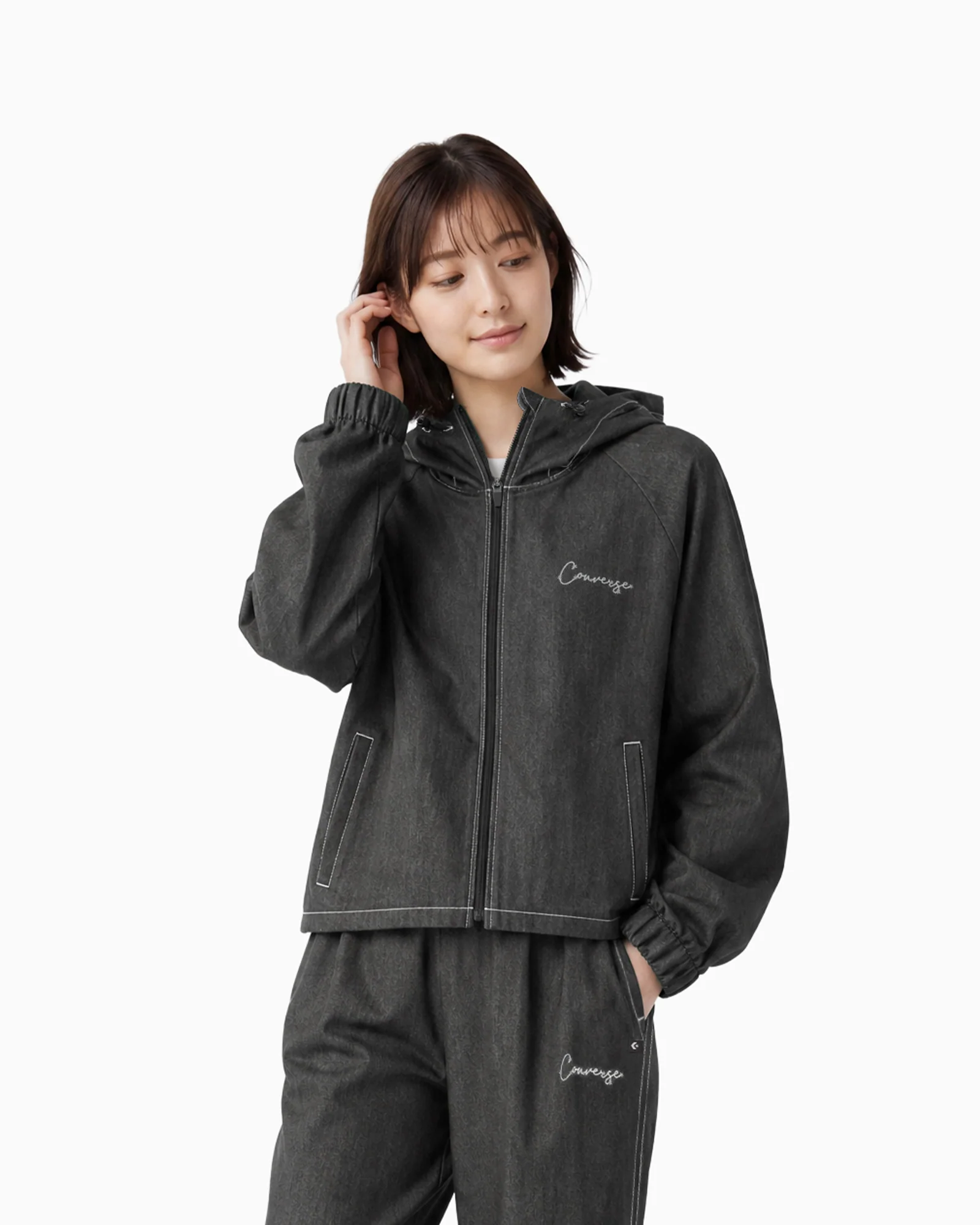 Converse SYTIC DENIM ST EB HOODED JKT L - Image 5