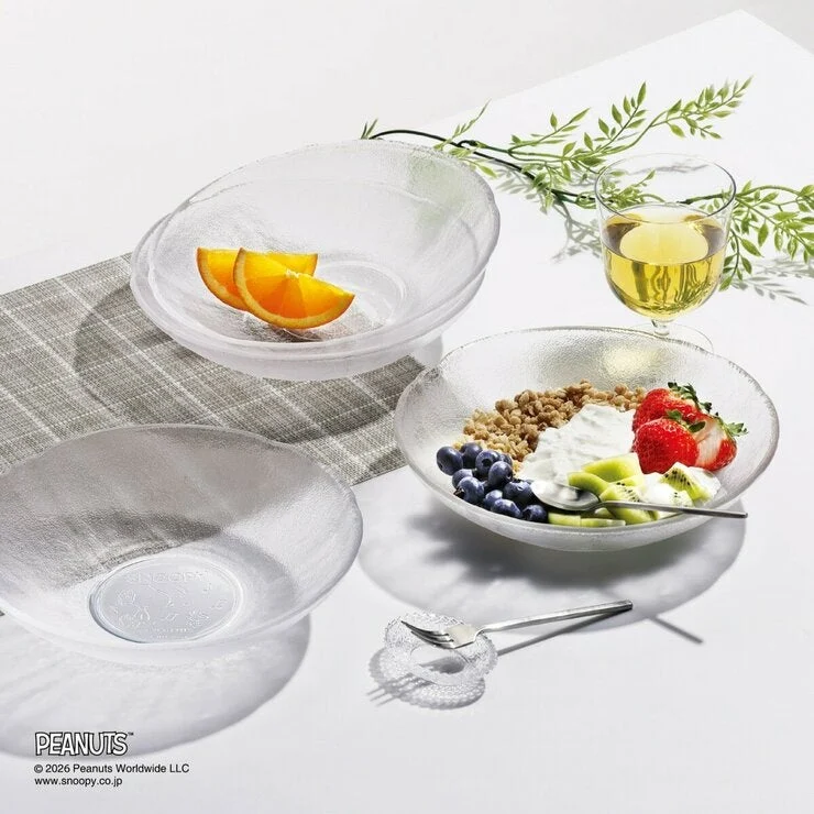 COSTCO Snoopy Cold Glass Bowl 4PC - Image 2