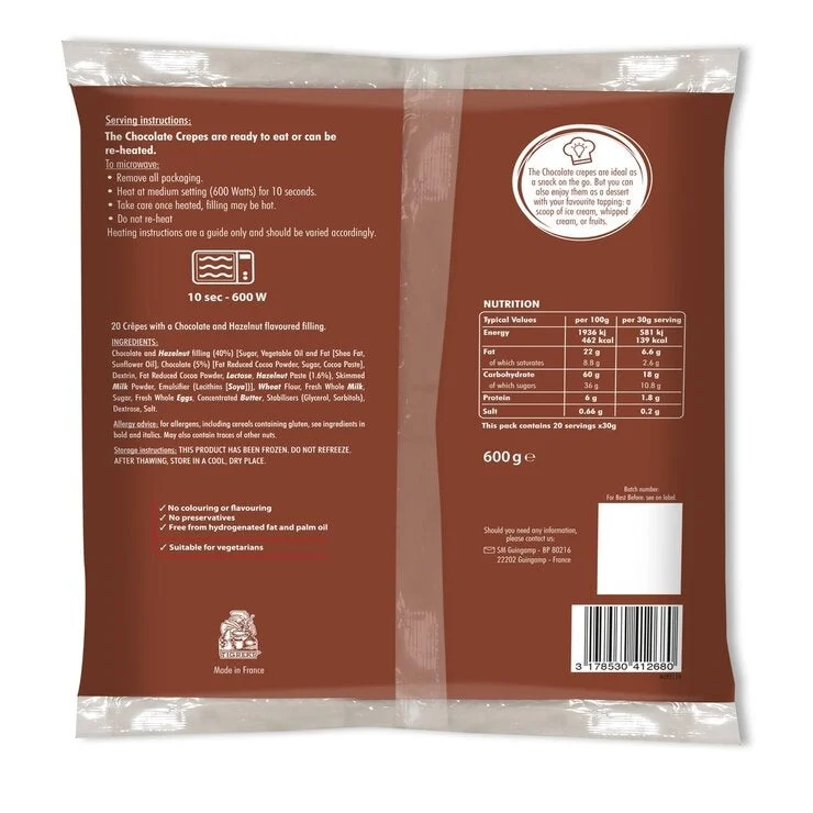 COSTCO FRENCH CHOCOLATE CREPES 30g x 20 - Image 2