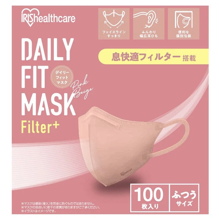 COSTCO IRIS OHYAMA Daily Fit Mask Filter Plus Regular Size 100 Count