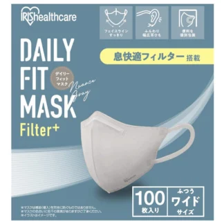 COSTCO IRIS OHYAMA Daily Fit Mask Filter Plus Wide Size 100 Count