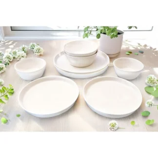COSTCO White Plate & Bowl 8PC