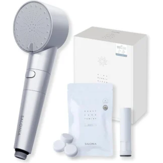 COSTCO SALONIA Shower Head Fine Bubble Clear Silver Set SAL23304SX