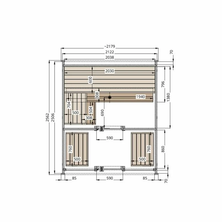 COSTCO Saunature Dice Dual Outdoor Sauna Cabin - Image 5