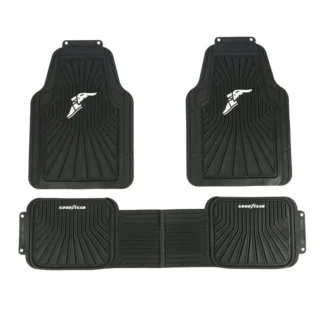 COSTCO Goodyear Universal All-Weather Rubber Floor Mats – 3-Piece Set with GOODYEAR Logo