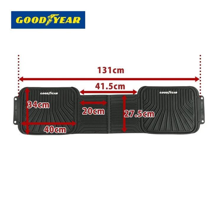 COSTCO Goodyear Universal All-Weather Rubber Floor Mats – 3-Piece Set with GOODYEAR Logo - Image 5