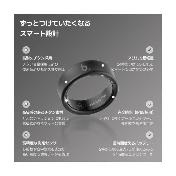 COSTCO b.ring G1 Model Titanium Smart ring - Image 5