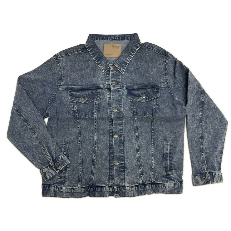 COSTCO HANES BIG SIZE STRETCH DENIM TRUCKER JACKET