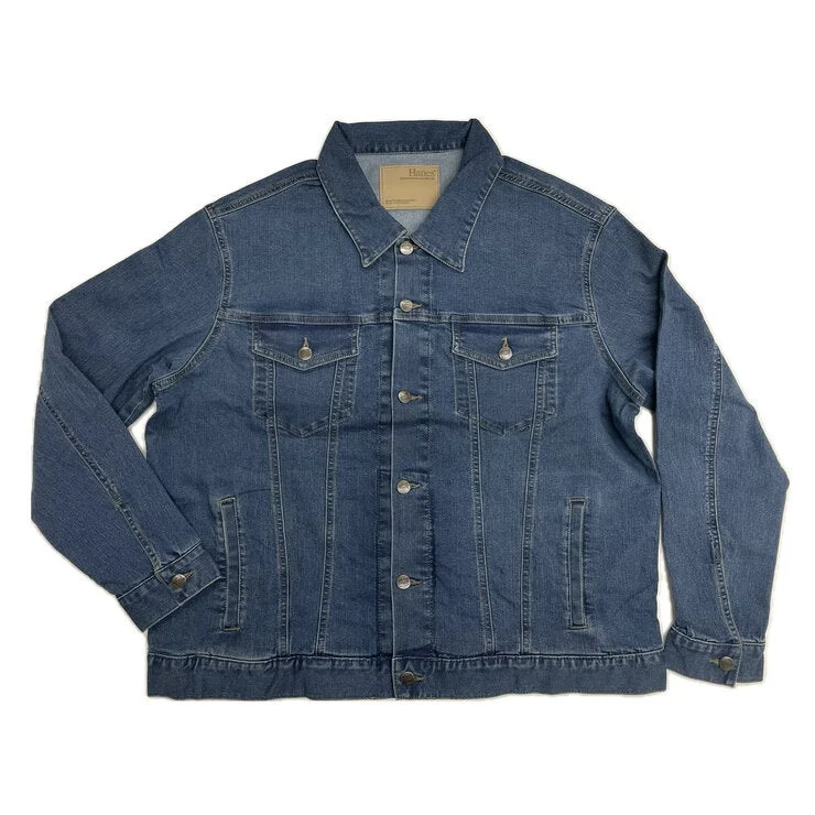 COSTCO HANES BIG SIZE STRETCH DENIM TRUCKER JACKET - Image 3