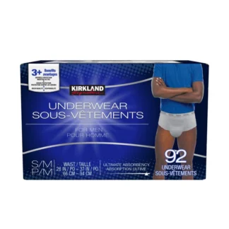 COSTCO KIRKLAND SIGNATURE MENS PROTECTIVE UNDERWEAR S/M 92P
