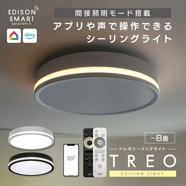 COSTCO Edison Smart TREO Ceiling Light Black/ White - Image 2