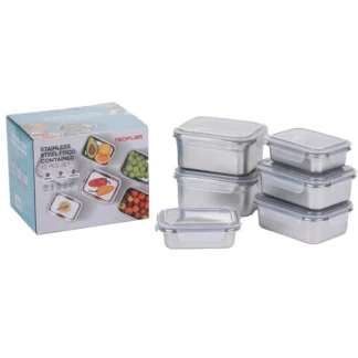 COSTCO NEOFLAM SS FOOD CONTAIER 6PC with lids