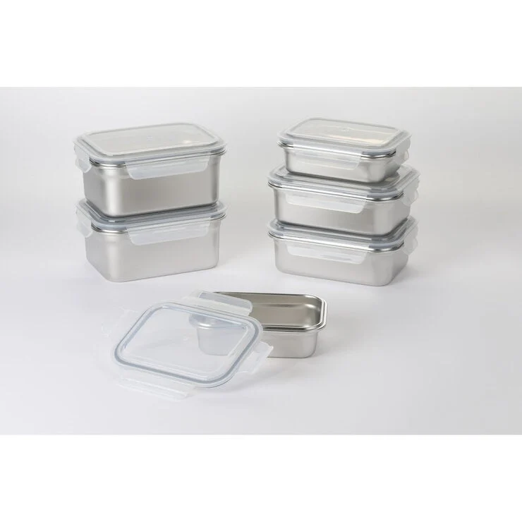 COSTCO NEOFLAM SS FOOD CONTAIER 6PC with lids - Image 2