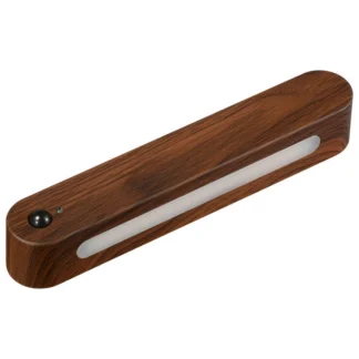 COSTCO OHM LED Night Light with Motion and Light Sensors Dark Wood Grain Finish